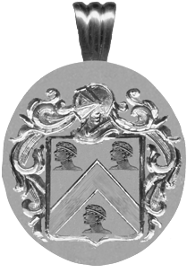 holcomb hurt crest arms coat 71g disc pendant heraldica
