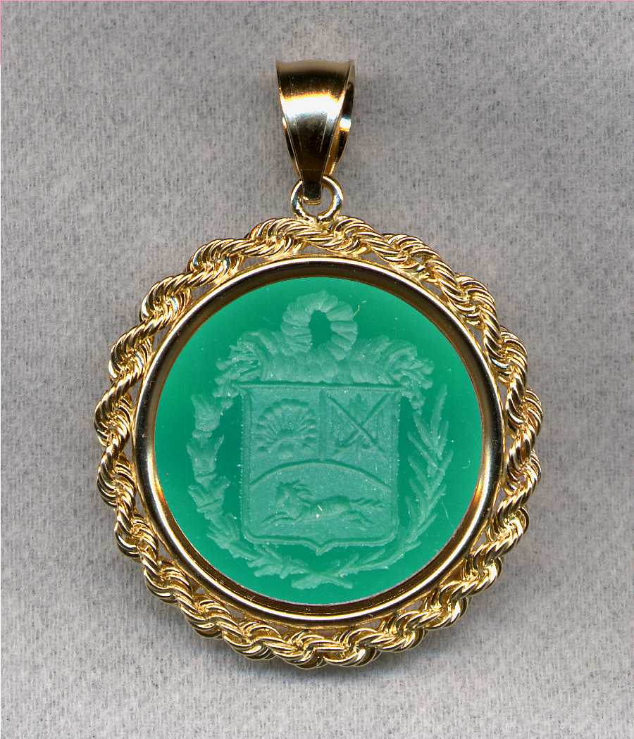 National Coat of Arms Stone Jewelry by Heraldica Imports