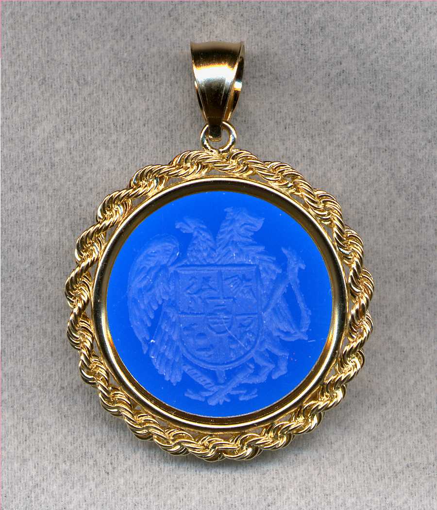 National Coat of Arms Stone Jewelry by Heraldica Imports