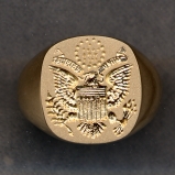Great Seal of the United States Gold Ring by Heraldica Imports