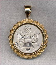 Great Seal of the United States Gold and/or Silver Jewelry by Heraldica Imports