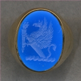 2700 Crest Stone Ring Collection for Men by Heraldica Imports