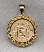 Gold Crest Pendant