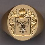 Classic Gold Crest Ring